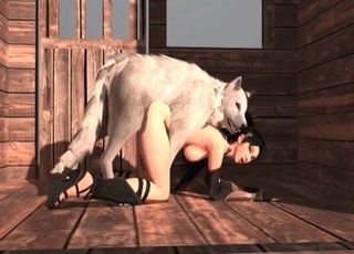 White doggy fucking her tight wet hole