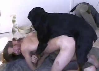 Amazing anal sex action with my hubby and dog