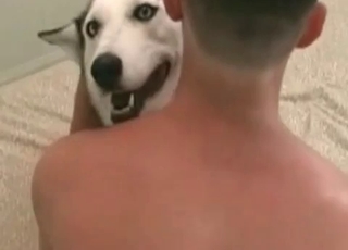 Perfect Husky nicely fucked by dirty zoophile