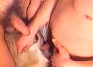 Dude fucked his farm animal from behind