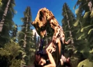 Good tiger fucked her cunt with force