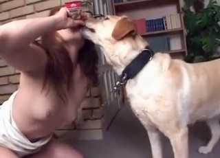 Gorgeous oral passion with a nice doggy