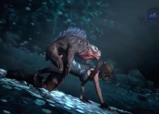 Brutal angry beast fucked her cunt