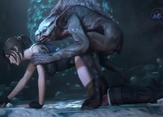 Brutal angry beast fucked her cunt