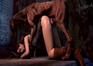3D beast brutally fucked her wet cunt