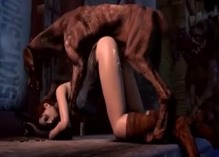 3D beast brutally fucked her wet cunt