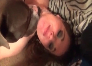 Amazing ass to pussy dog bestiality with pet