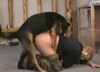 Man fucked hard by his amazing stallion