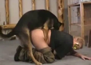Man fucked hard by his amazing stallion