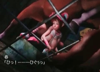 3D stallion fucking a slender Asian chick