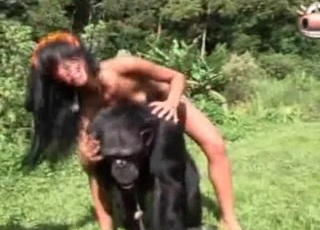 Sexy monkey in amazing exotic bestiality XXX