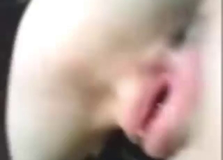 Teen in a mask gets turned on and fucks a dog